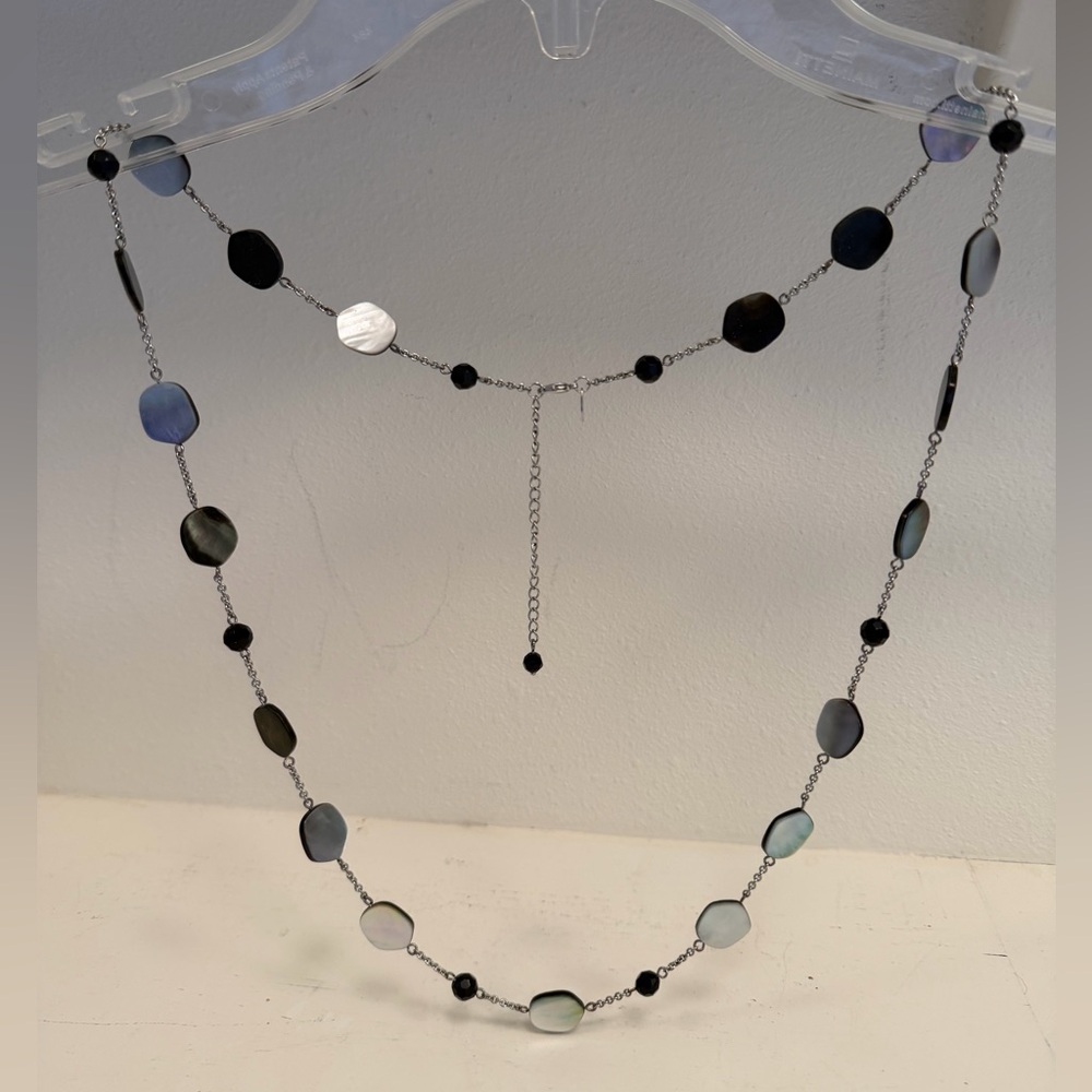 Lia Sophia Night Oasis Mother-of-Pearl Necklace 36-39"